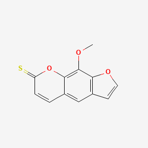 molecular formula C12H8O3S B1204575 9-Methoxy-7H-furo(3,2-g)(1)benzopyran-7-thione CAS No. 72142-97-3