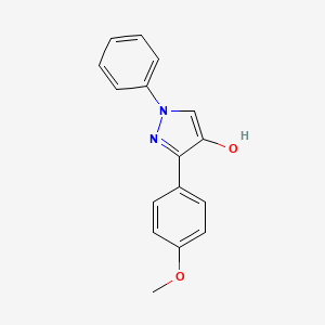 molecular formula C16H14N2O2 B12045811 3-(4-Methoxyphenyl)-1-phenyl-1H-pyrazol-4-ol 