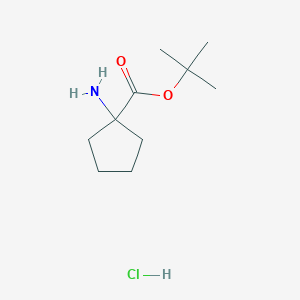 molecular formula C10H20ClNO2 B12045876 tert-Butyl1-aminocyclopentanecarboxylatehydrochloride 