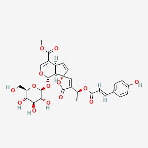 molecular formula C30H32O14 B12045902 13-O-p-Coumaroylplumieride 