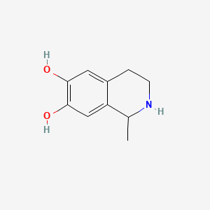 molecular formula C10H13NO2 B1204597 1-Methyl-1,2,3,4-tetrahydroisoquinoline-6,7-diol CAS No. 525-72-4