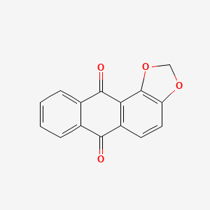molecular formula C15H8O4 B1204600 Morindaparvin A CAS No. 41621-32-3