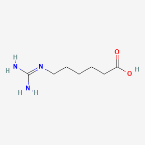 molecular formula C7H15N3O2 B1204601 6-Guanidinohexanoic acid CAS No. 6659-35-4