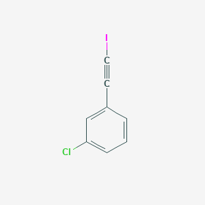 molecular formula C8H4ClI B12046081 1-Chloro-3-(iodoethynyl)benzene 