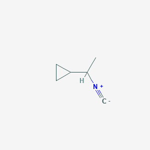 molecular formula C6H9N B12046132 (1-Isocyanoethyl)cyclopropane 
