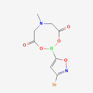 molecular formula C8H8BBrN2O5 B12046141 2-(3-bromo-1,2-oxazol-5-yl)-6-methyl-1,3,6,2-dioxazaborocane-4,8-dione 