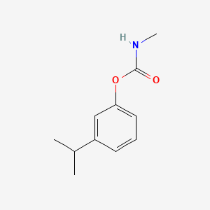 molecular formula C11H15NO2 B1204615 m-Cumenyl methylcarbamate CAS No. 64-00-6