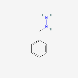 molecular formula C7H10N2 B1204620 苄肼 CAS No. 555-96-4