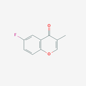 molecular formula C10H7FO2 B12046208 6-Fluoro-3-methyl-4H-chromen-4-one 