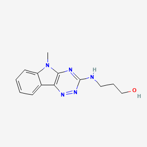 molecular formula C13H15N5O B1204628 3-((5-Methyl-5H-as-triazino(5,6-b)indol-3-yl)amino)-1-propanol CAS No. 4046-86-0