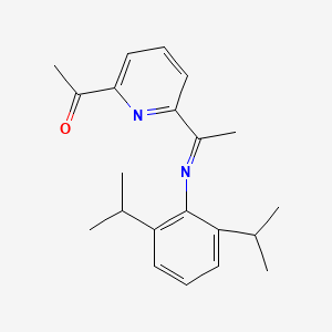 molecular formula C21H26N2O B12046281 1-(6-{(1E)-N-[2,6-Di(propan-2-yl)phenyl]ethanimidoyl}pyridin-2-yl)ethan-1-one CAS No. 263705-60-8