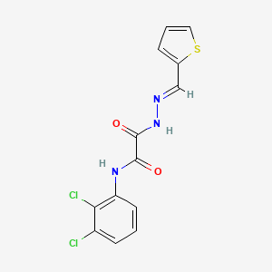 molecular formula C13H9Cl2N3O2S B12046282 N-(2,3-dichlorophenyl)-N'-[(E)-thiophen-2-ylmethylideneamino]oxamide CAS No. 328002-28-4