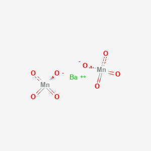 molecular formula Ba(MnO4)2<br>BaMn2O8 B1204633 Barium permanganate CAS No. 7787-36-2
