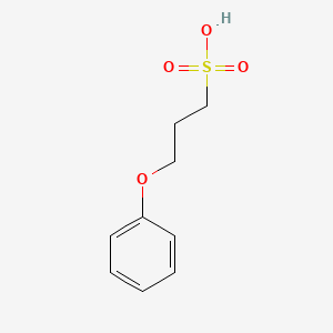 molecular formula C9H12O4S B12046330 1-Propanesulfonic acid, 3-phenoxy- CAS No. 85163-70-8