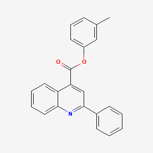 molecular formula C23H17NO2 B12046354 m-Tolyl 2-phenylquinoline-4-carboxylate CAS No. 355433-41-9