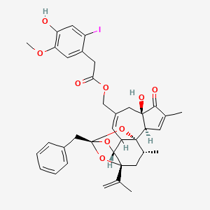 molecular formula C37H39IO9 B12046428 6'-Iodoresiniferatoxin, amorphous semi-solid 
