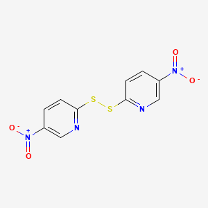 molecular formula C10H6N4O4S2 B1204645 2,2'-Dithiobis(5-nitropyridine) CAS No. 2127-10-8