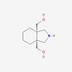 molecular formula C10H19NO2 B12046477 ((3aS,7aR)-octahydro-1H-isoindole-3a,7a-diyl)dimethanol 