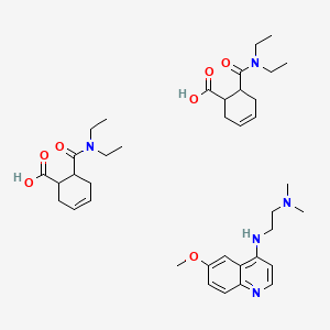 molecular formula C38H57N5O7 B1204649 Quinetolate CAS No. 5714-76-1