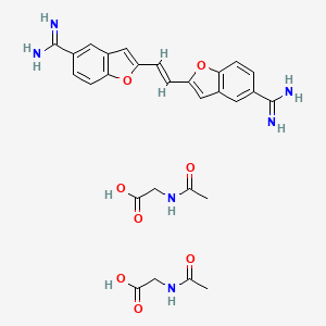 molecular formula C28H30N6O8 B12046503 True Blue diaceturate salt 