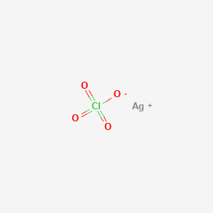molecular formula AgClO4 B1204653 Silver perchlorate CAS No. 7783-93-9