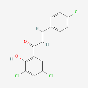 molecular formula C15H9Cl3O2 B12046530 2'-Hydroxy-3',4,5'-trichlorochalcone 