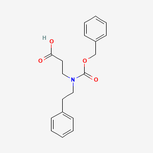 molecular formula C19H21NO4 B12046589 3-{[(Benzyloxy)carbonyl](2-phenylethyl)amino}propanoic acid 