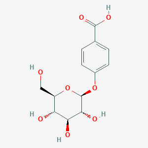 molecular formula C13H16O8 B1204662 4-(β-D-葡萄糖苷氧基)苯甲酸 