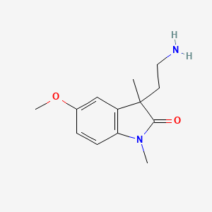 molecular formula C13H18N2O2 B1204668 3-(2-氨基乙基)-5-甲氧基-1,3-二甲基-2-吲哚酮 