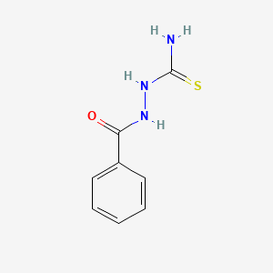 molecular formula C8H9N3OS B1204671 2-Benzoylhydrazinecarbothioamide CAS No. 5351-66-6