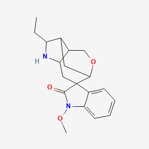molecular formula C19H24N2O3 B1204677 Gelsedine CAS No. 7096-96-0