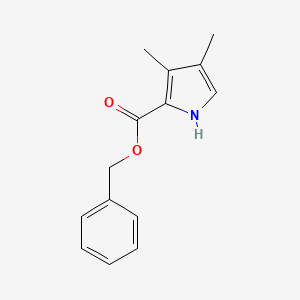 molecular formula C14H15NO2 B12046819 Benzyl 3,4-dimethyl-1H-pyrrole-2-carboxylate CAS No. 954-92-7