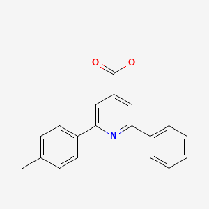 molecular formula C20H17NO2 B12046832 Methyl 2-phenyl-6-p-tolylpyridine-4-carboxylate 