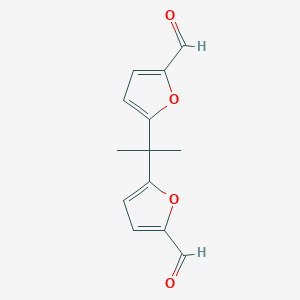 molecular formula C13H12O4 B12046955 2-Furancarboxaldehyde, 5,5'-(1-methylethylidene)bis- CAS No. 145659-75-2