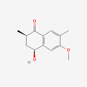 molecular formula C13H16O3 B1204696 Flossonol CAS No. 112936-00-2
