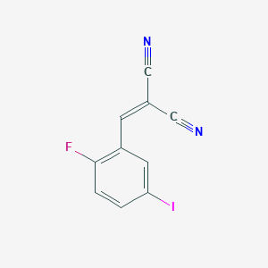 molecular formula C10H4FIN2 B12047008 2-[(2-Fluoro-5-iodophenyl)methylidene]propanedinitrile 