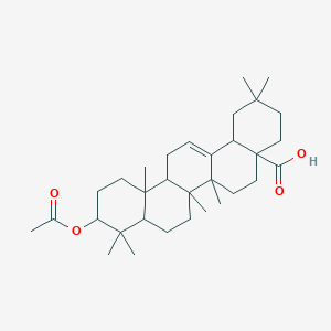 molecular formula C32H50O4 B1204705 10-Acetyloxy-2,2,6a,6b,9,9,12a-heptamethyl-1,3,4,5,6,6a,7,8,8a,10,11,12,13,14b-tetradecahydropicene-4a-carboxylic acid 