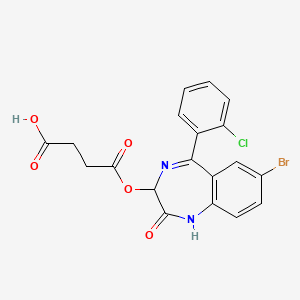 molecular formula C19H14BrClN2O5 B1204706 Cinazepam CAS No. 172986-25-3
