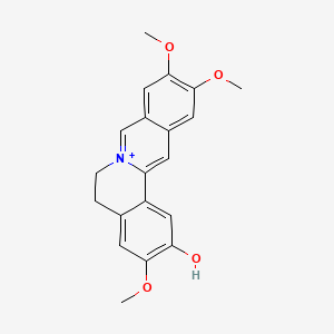 molecular formula C20H20NO4+ B1204709 Pseudocolumbamine CAS No. 64191-04-4