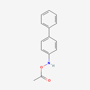 molecular formula C14H13NO2 B1204715 N-acetoxy-1,1'-biphenyl-4-amine CAS No. 119273-47-1