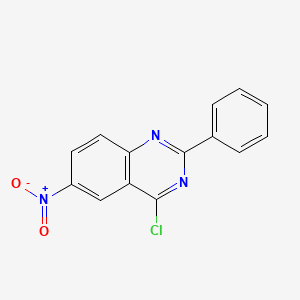 molecular formula C14H8ClN3O2 B12047158 4-Chloro-6-nitro-2-phenylquinazoline CAS No. 91961-10-3