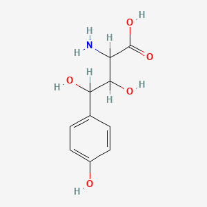 B1204722 Benzenebutanoic acid, alpha-amino-beta,gamma,4-trihydroxy- CAS No. 61172-81-4