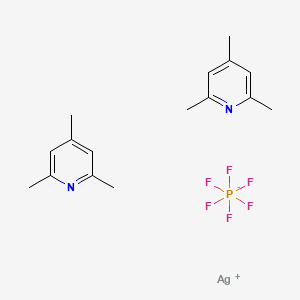 molecular formula C16H22AgF6N2P B12047238 Bis(2,4,6-trimethylpyridine)silver(i)hexafluorophosphate 