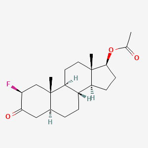 molecular formula C21H31FO3 B1204726 5alpha-Androstane-2beta-fluoro-17beta-ol-3-one acetate CAS No. 1648-62-0