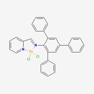 molecular formula C30H22Cl2FeN2 B12047302 dichloroiron;1-pyridin-2-yl-N-(2,4,6-triphenylphenyl)methanimine 