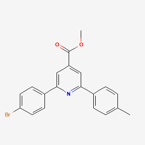 molecular formula C20H16BrNO2 B12047321 Methyl 2-(4-bromophenyl)-6-p-tolylpyridine-4-carboxylate 