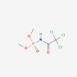 molecular formula C4H7Cl3NO4P B12047329 Phosphoramidic acid, N-(2,2,2-trichloroacetyl)-, dimethyl ester CAS No. 1666-45-1