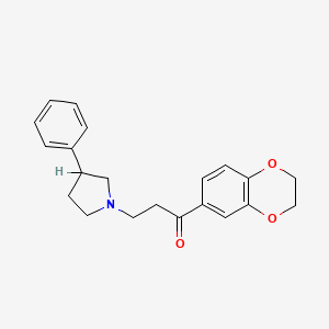 molecular formula C21H23NO3 B1204737 Proroxan CAS No. 33743-96-3