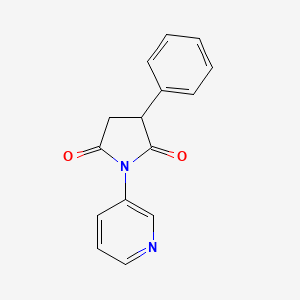 molecular formula C15H12N2O2 B1204738 N-(3-Pyridyl)-3-phenylsuccinimide CAS No. 69537-45-7