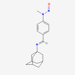 molecular formula C18H23N3O B1204743 N-[4-(1-adamantyliminomethyl)phenyl]-N-methylnitrous amide CAS No. 34717-44-7